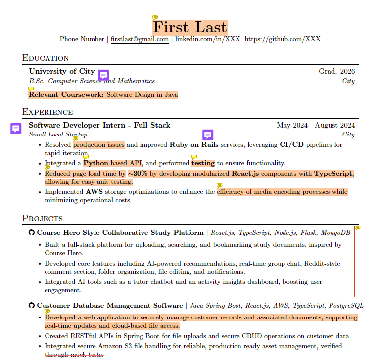 resume review